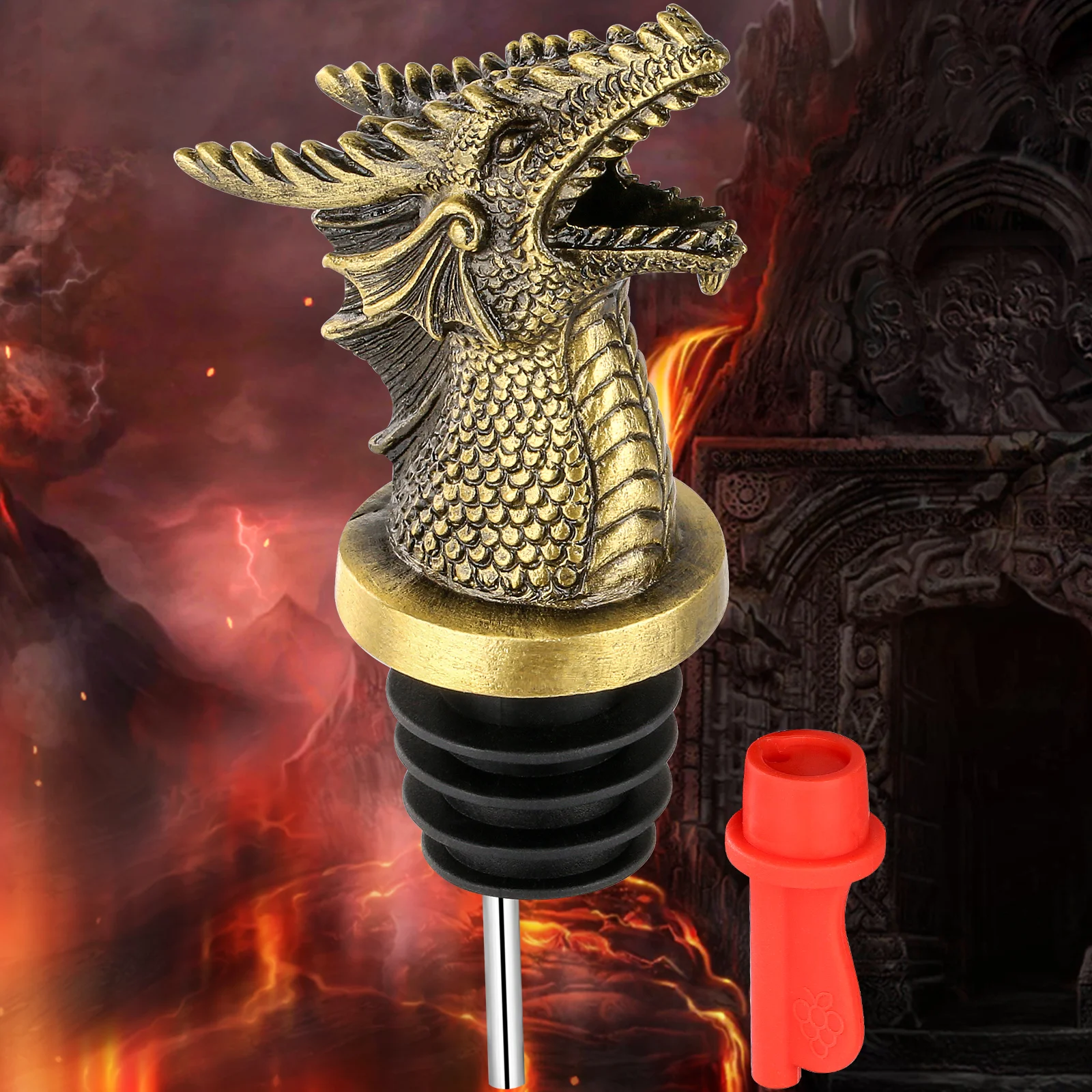 Dual Function Faucet Dispenser, Wine Stopper, Bottle Stopper, Interesting Faucet Dispenser for Cocktails and Whiskey Bottles, Kitchen Accessories