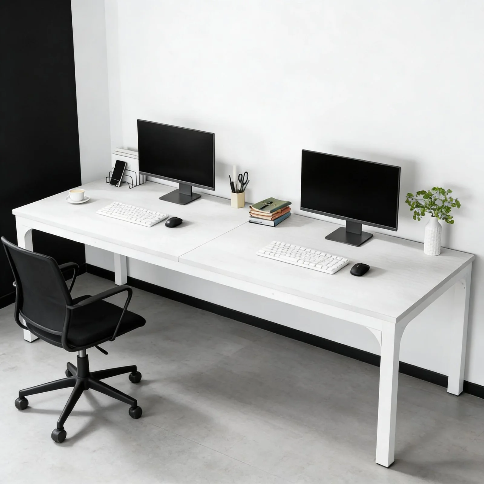 Dual Workspace Desk,conference Table,rectangle Computer Desk