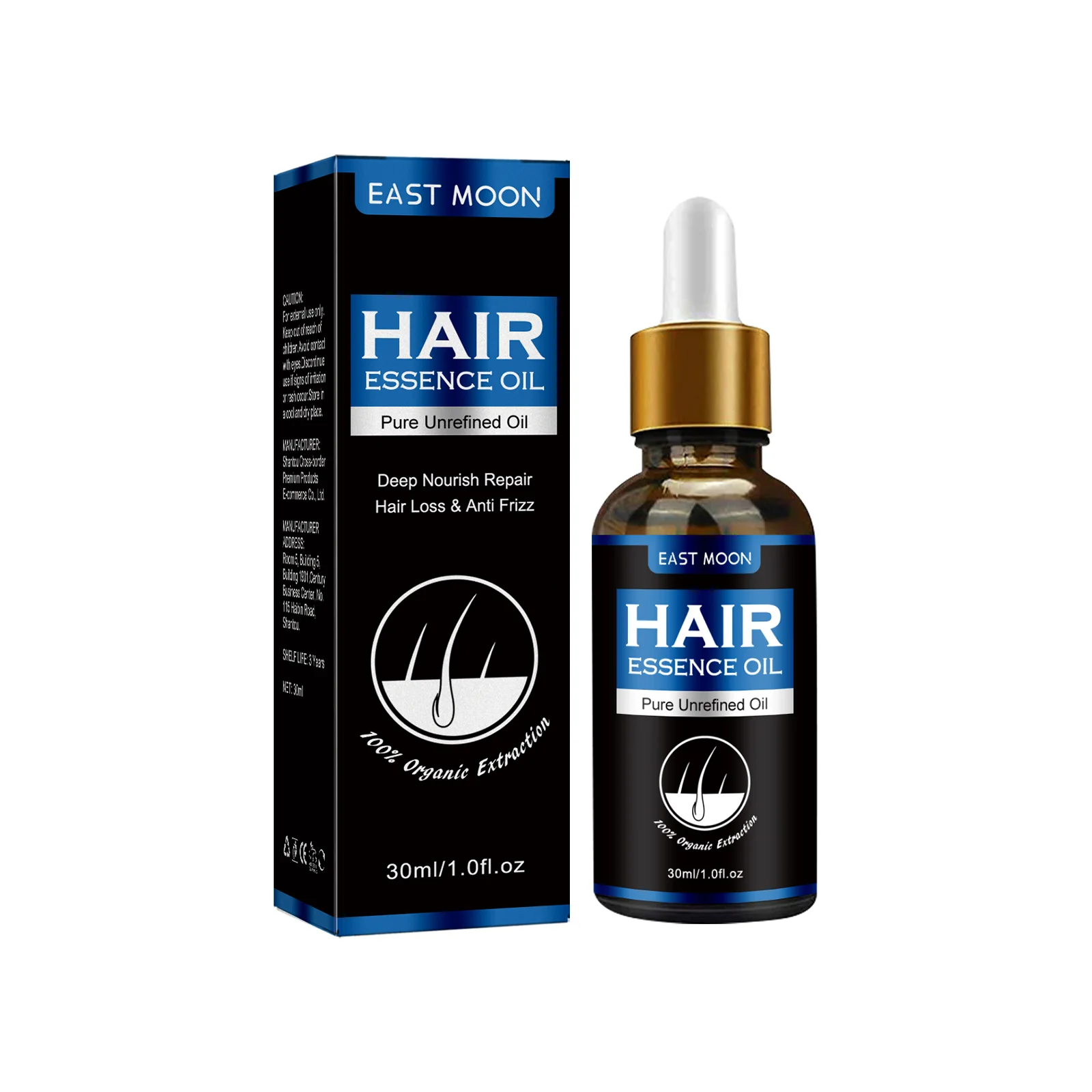 East Moon Men's Hair Serum - Strengthening & Moisturizing Treatment for Stronger Hair