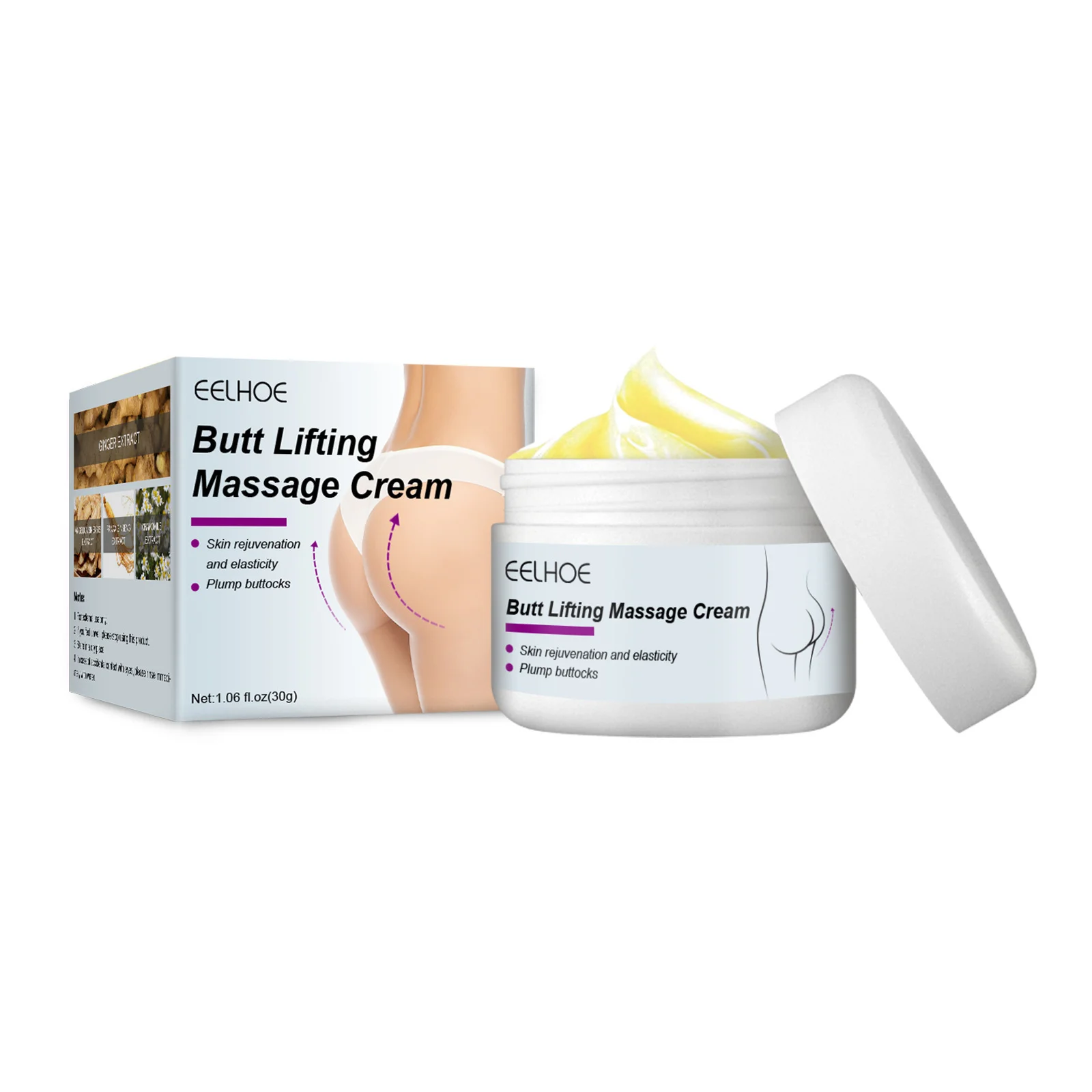 Butt Lift Massage Cream Firming & Contouring for Glutes with Natural Extracts