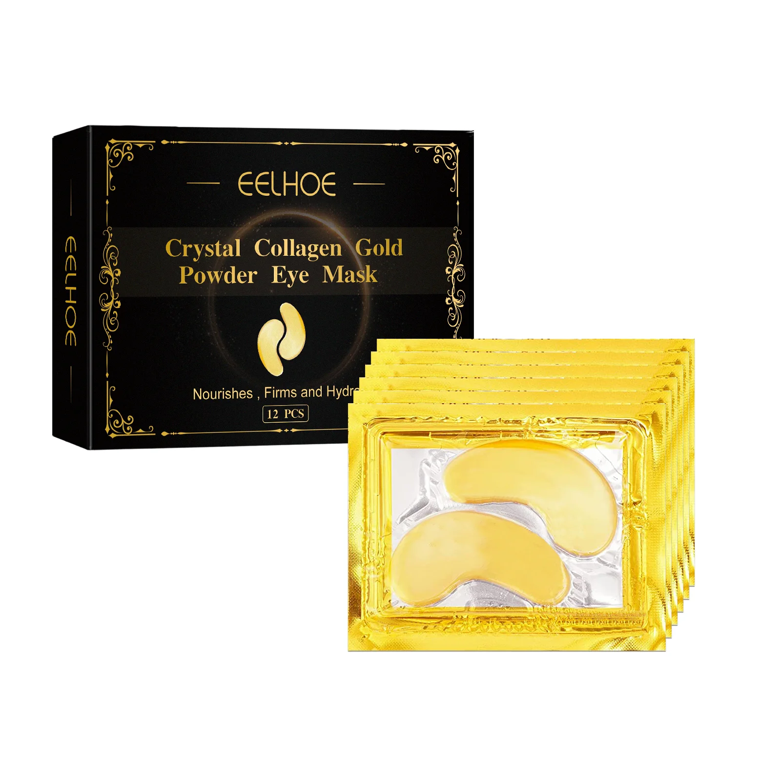 Premium Gold Collagen Eye Mask for Dark Circles and Puffiness