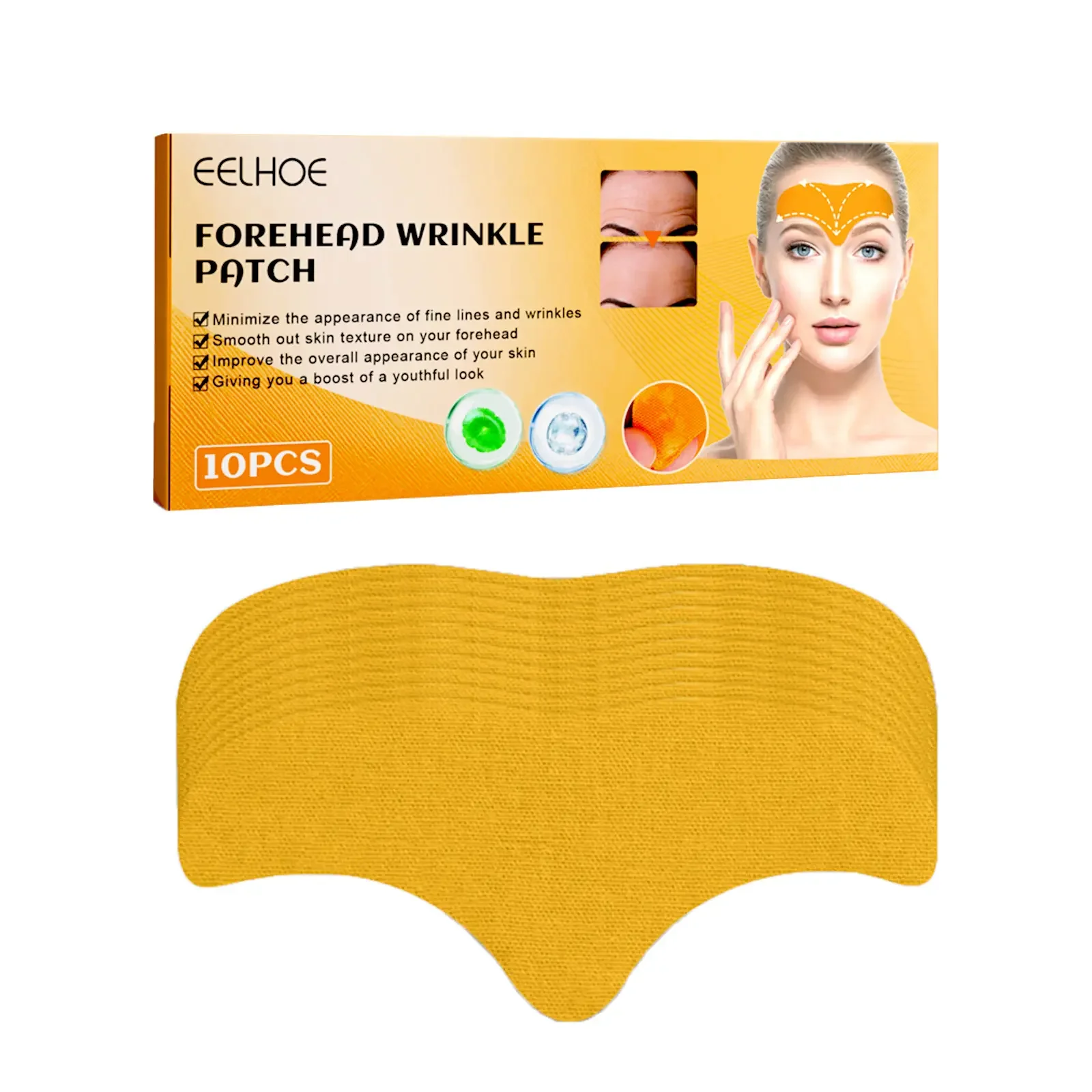 EELHOE Forehead Wrinkle Patch - Centella Asiatica & Collagen Skin Tightener
