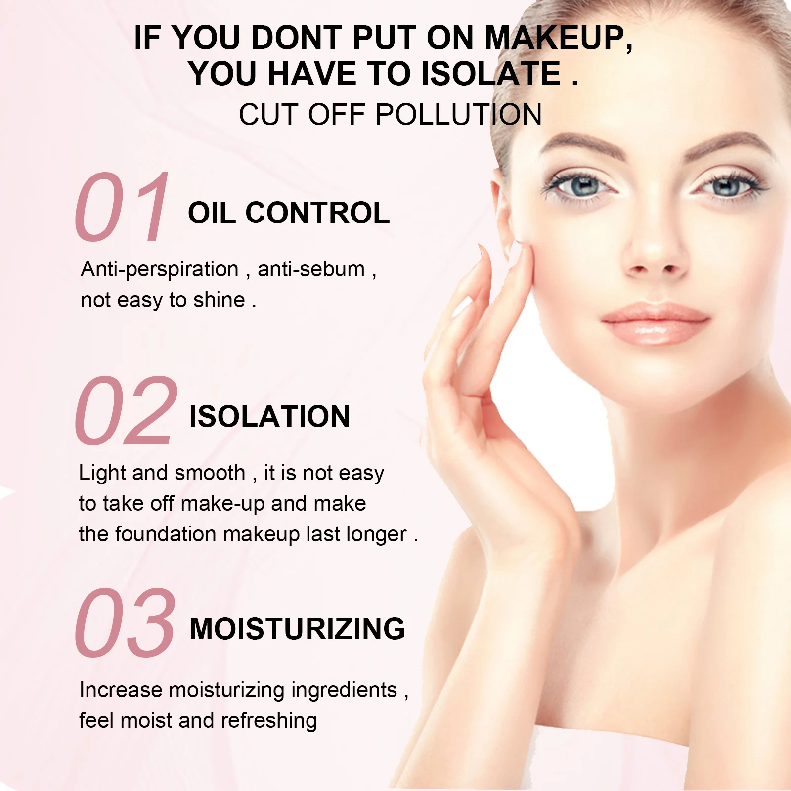 Calendula-Infused Firming Makeup Base Gel for Oil Control and Hydration
