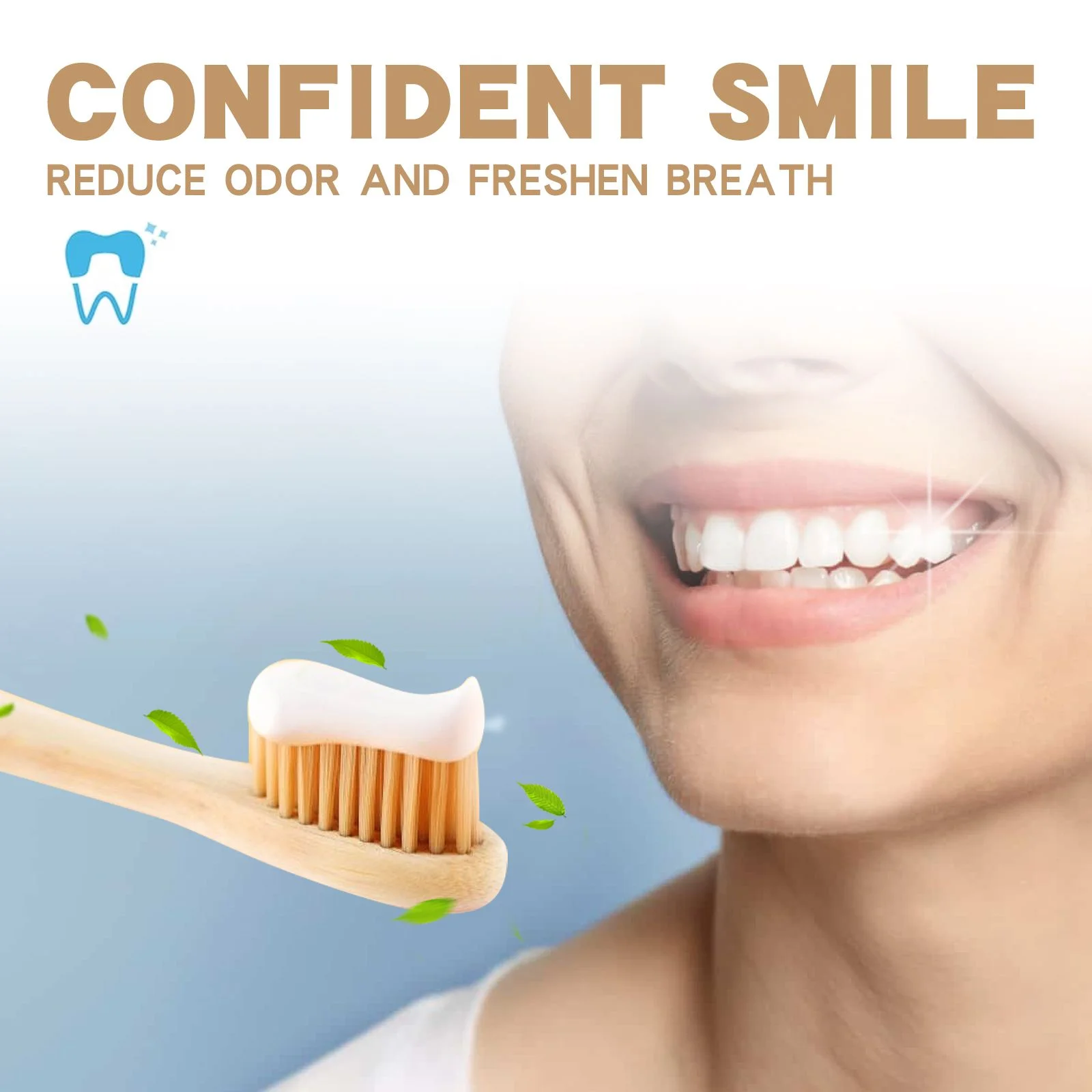 Probiotic Brightening Toothpaste with Peppermint for Stain Removal Fresh Breath