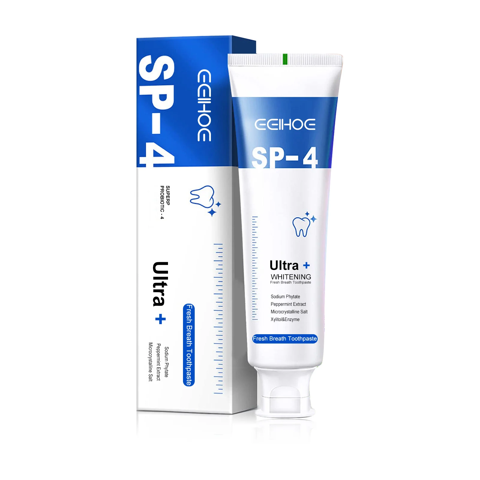 Probiotic Brightening Toothpaste with Peppermint for Stain Removal Fresh Breath