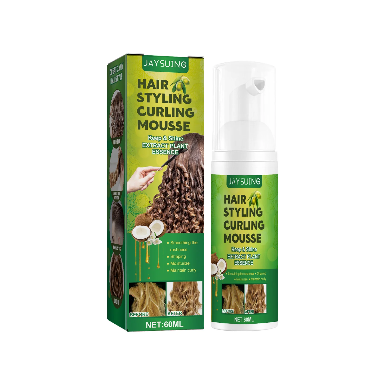 Rosemary hair treatment oil with scalp cleansing properties for smoothing, volumizing, and repairing dry frizzy hair