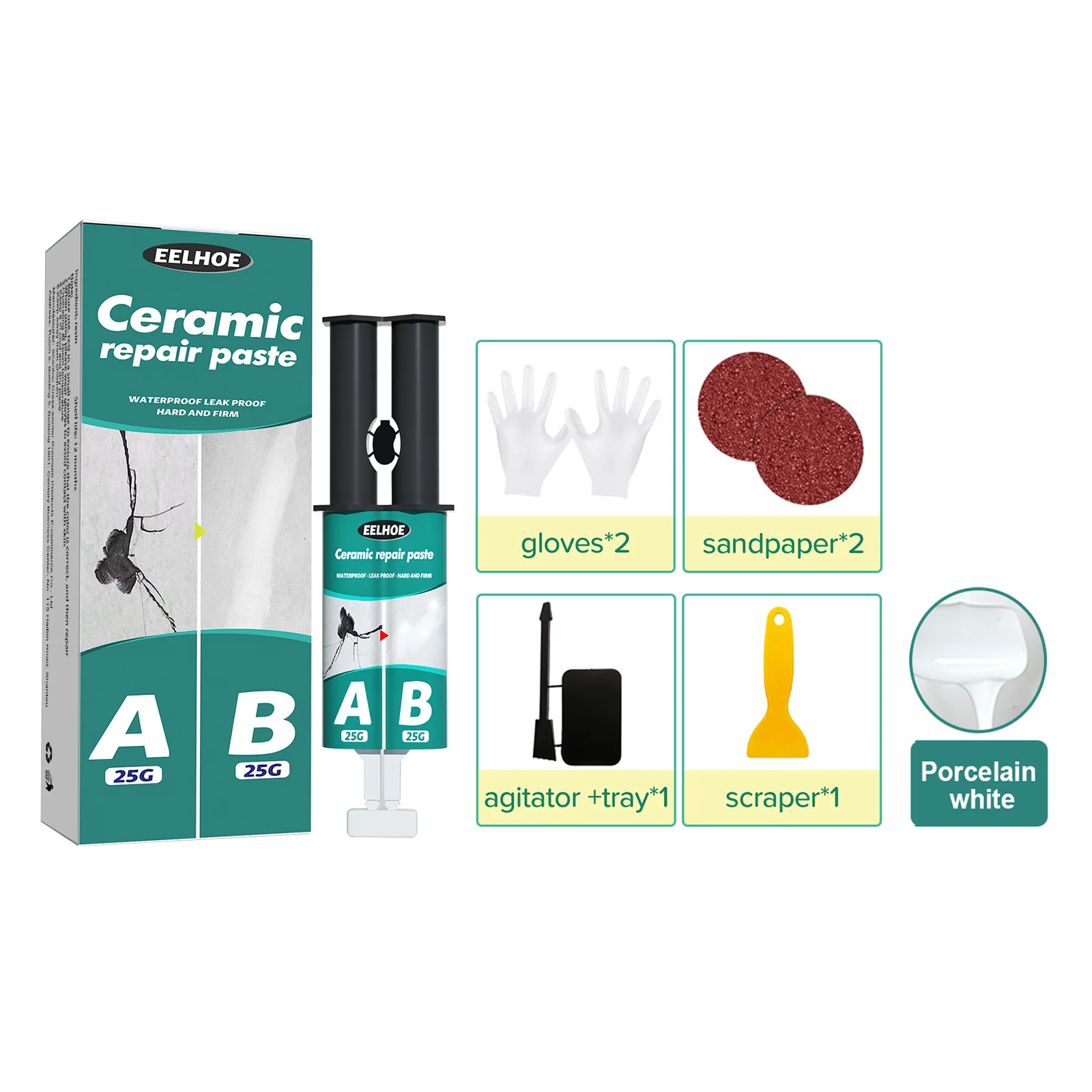 Metal Tile Crack Repair AB Epoxy Adhesive Set for Castings and Equipment