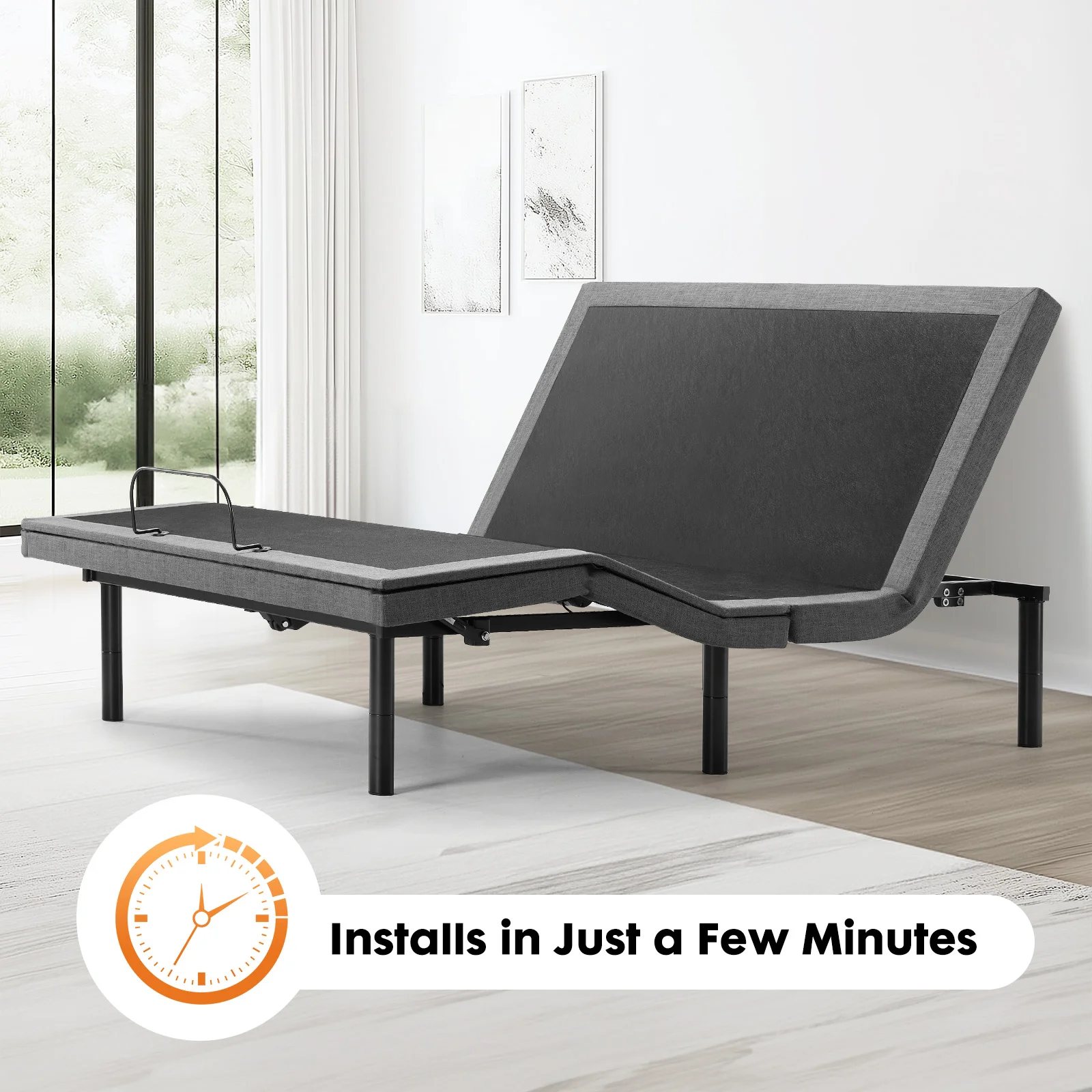 Electric Bed Fully Functional Bed Frame with Wireless Remote Control