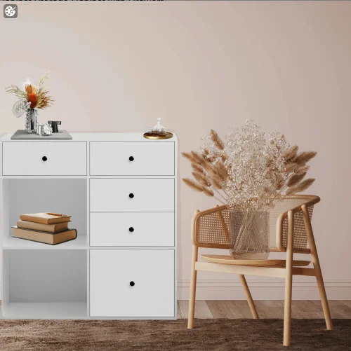 Elegant Design Buffet Cabinet Storage Cabinet with Drawers, Suitable for Dining Room, Living Room, Kitchen Cabinet