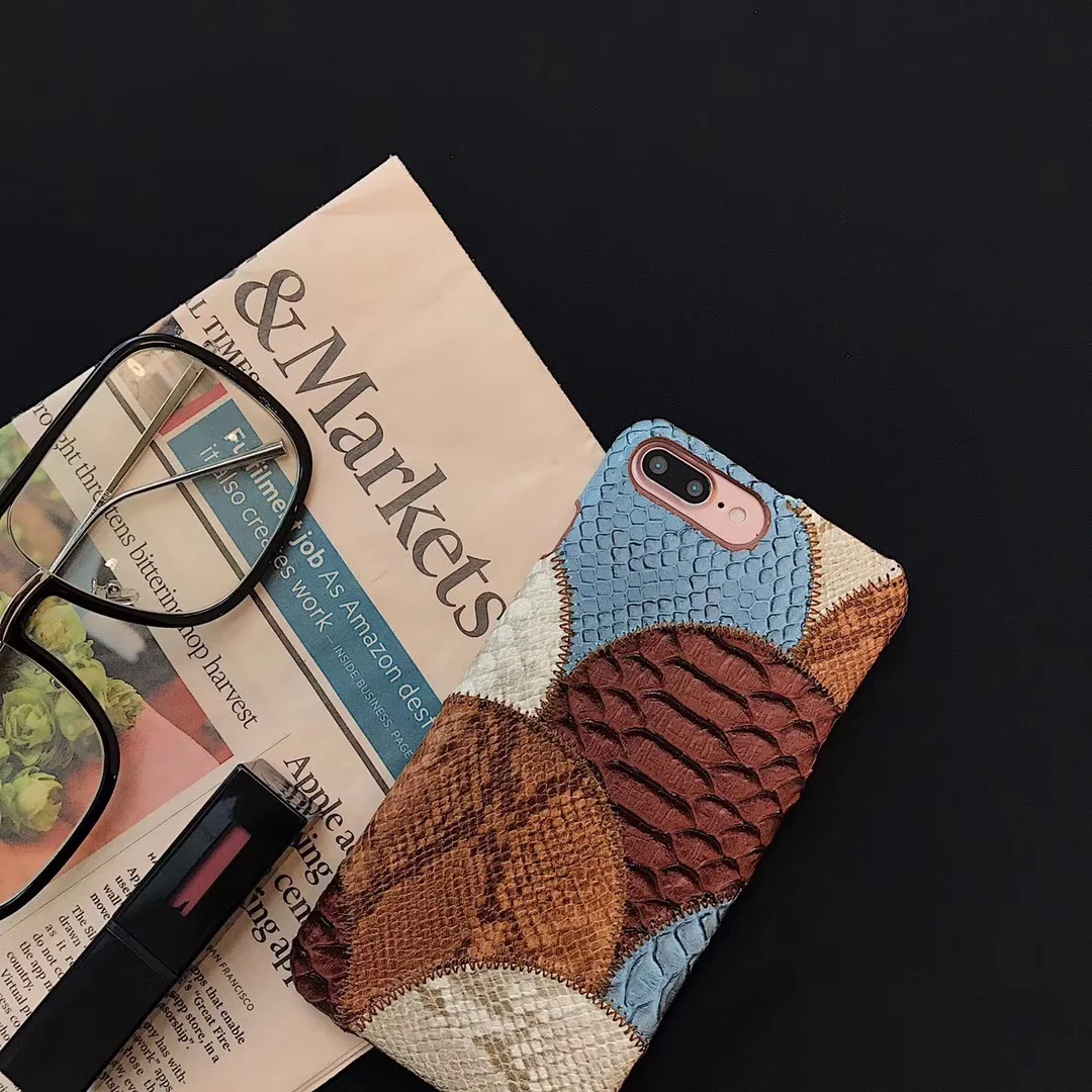 Embroidered Color Matching Phone Case