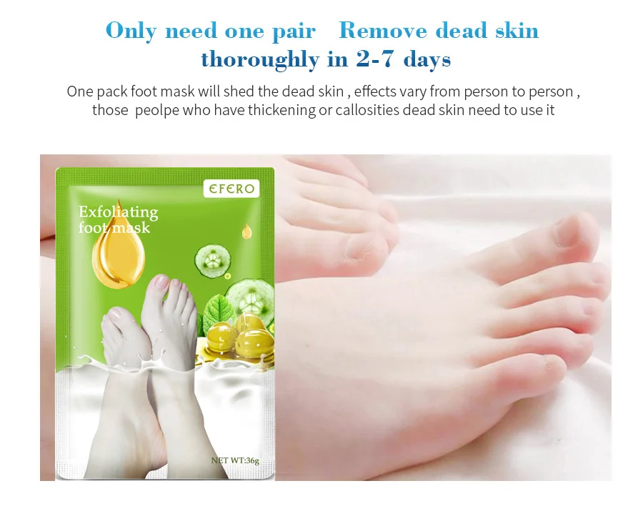 Exfoliating Foot Mask SPA Pedicure Socks for Removing Dead Skin Whitening Heels Peeling Care