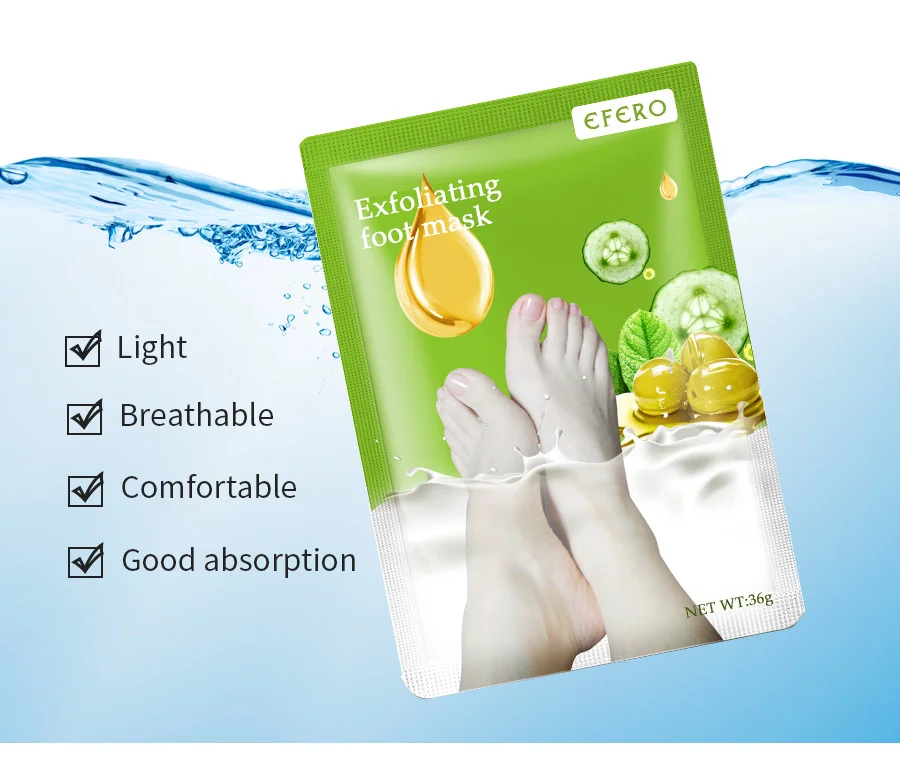 Exfoliating Foot Mask SPA Pedicure Socks for Removing Dead Skin Whitening Heels Peeling Care