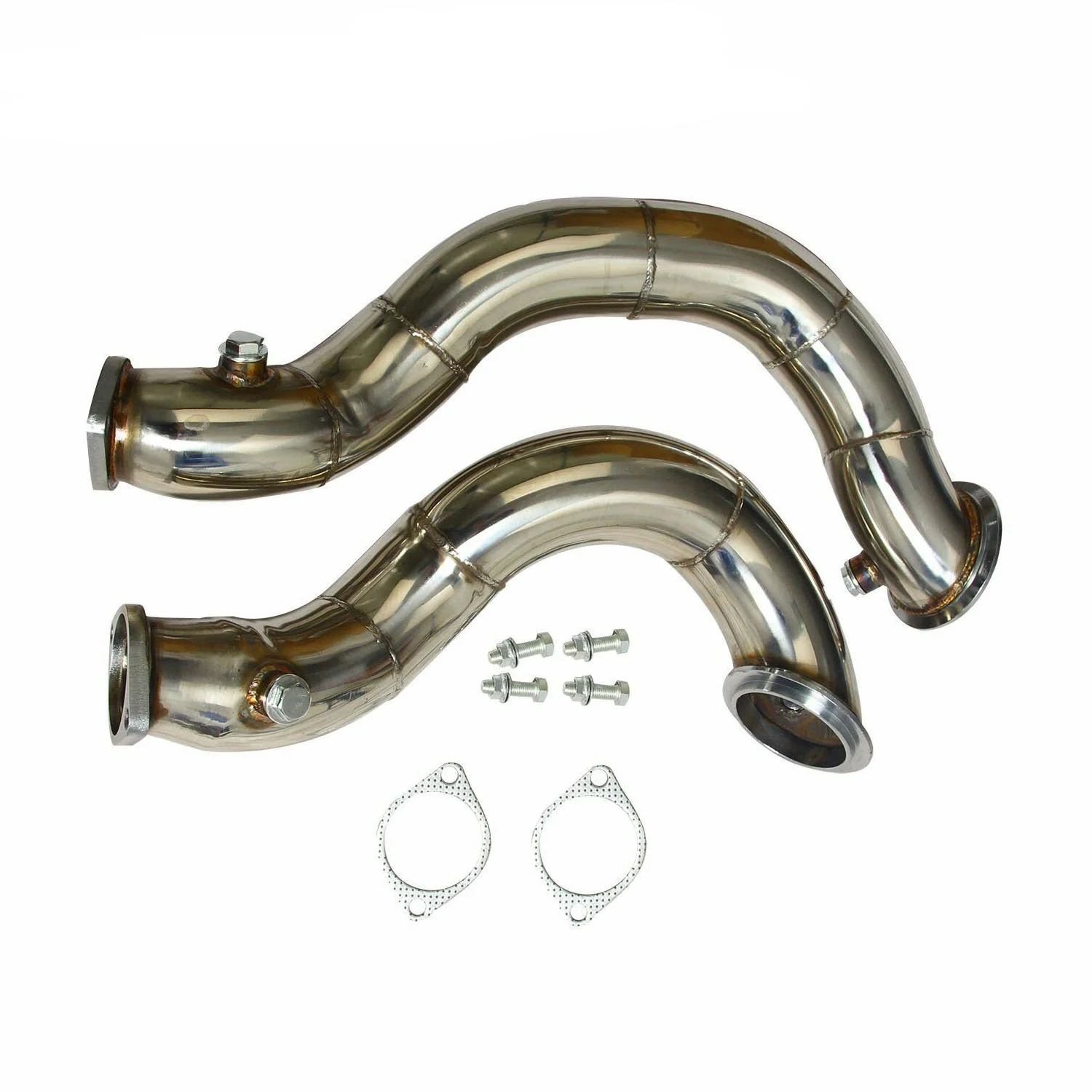 Stainless steel 3" V‑Band turbo downpipe for BMW 335i/135i N54 (2007‑2013)