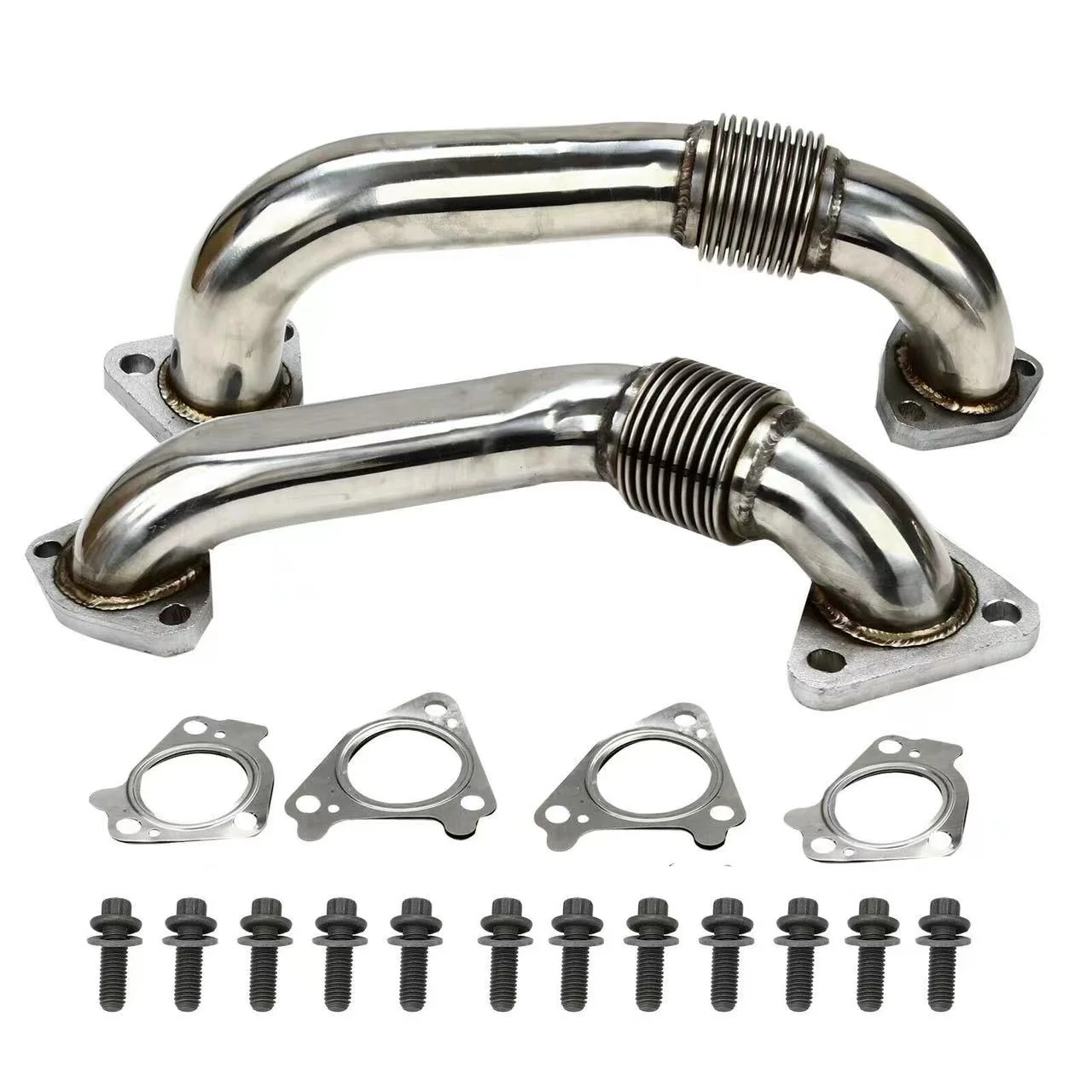Stainless Steel Exhaust Downpipe for 6.6L Duramax Chevy & GMC 2001-2016
