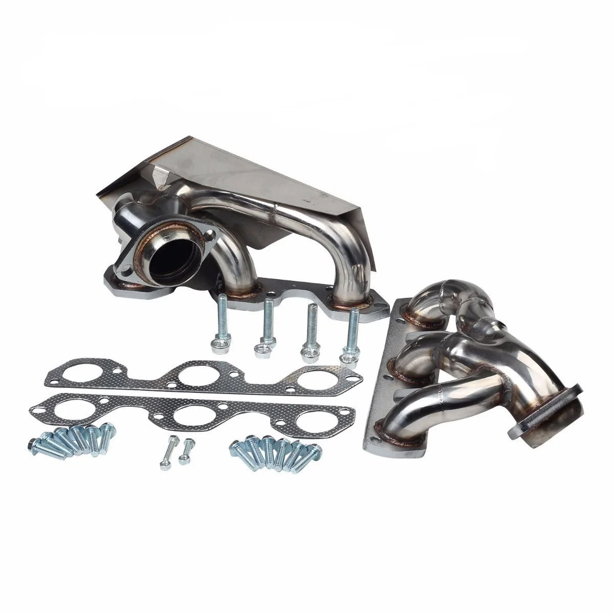 Exhaust header for Jeep Wrangler JK 2007-2011 3.8L V6, 2‑inch outlet and 1.5‑inch primary tube