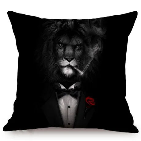 Explosive 3d Animal Wolf Series Car Pillowcase