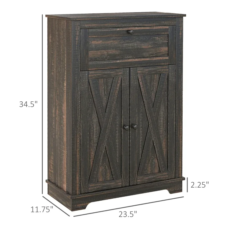 Farmhouse Sideboard Storage Cabinet with Doors and Drawer for Kitchen, Living Room