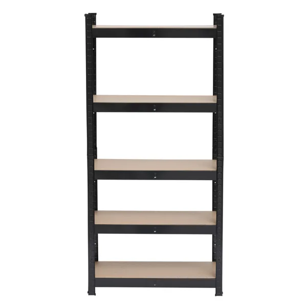 Five-tier Shelves - Black Sprayed Plastic 150x75x30