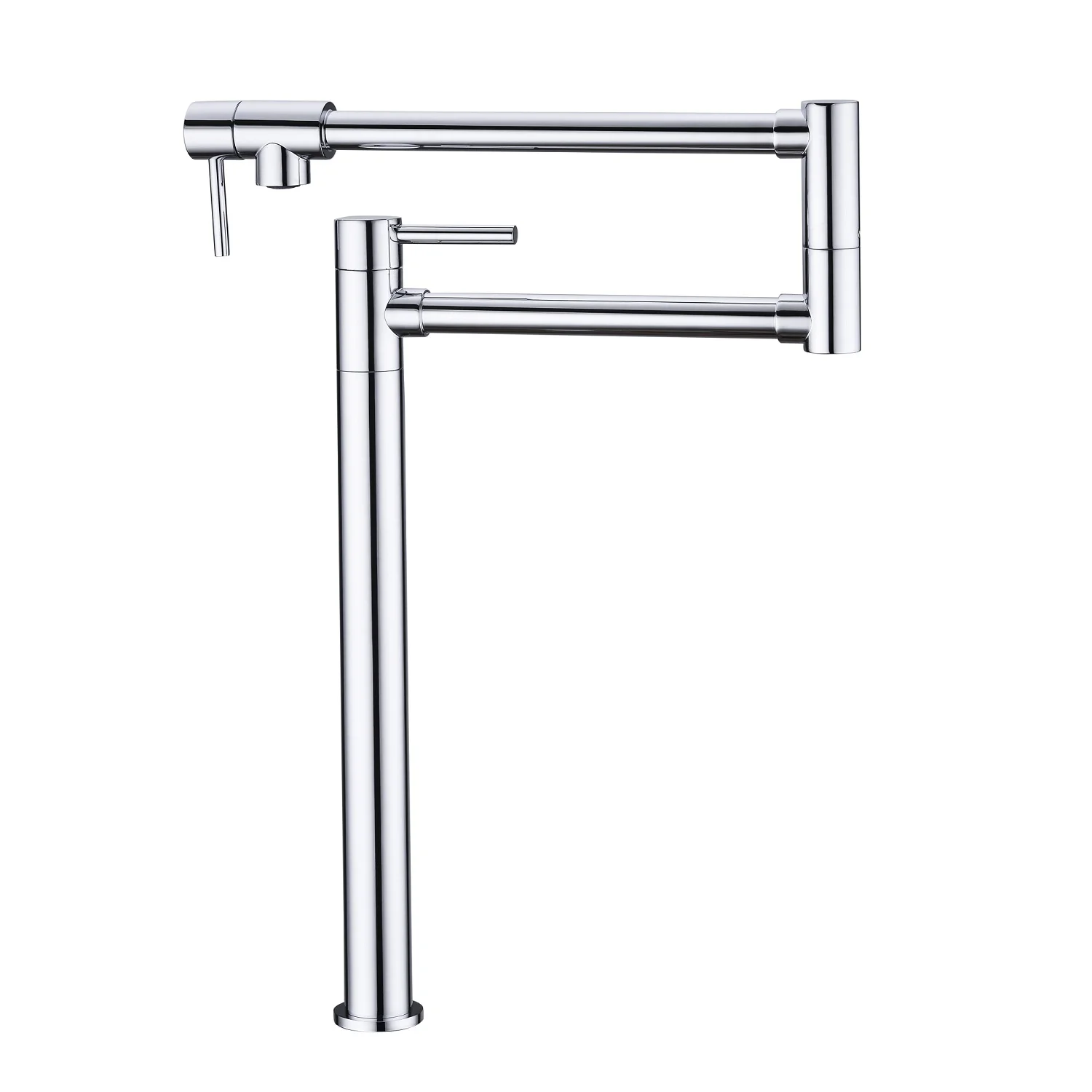 Folding Kitchen Faucet with Pot Shaped Filling and Extended Handle