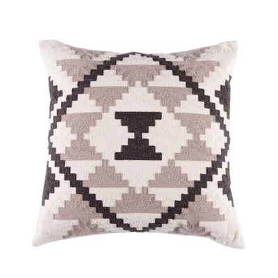 Geometric Embroidered Pillowcase