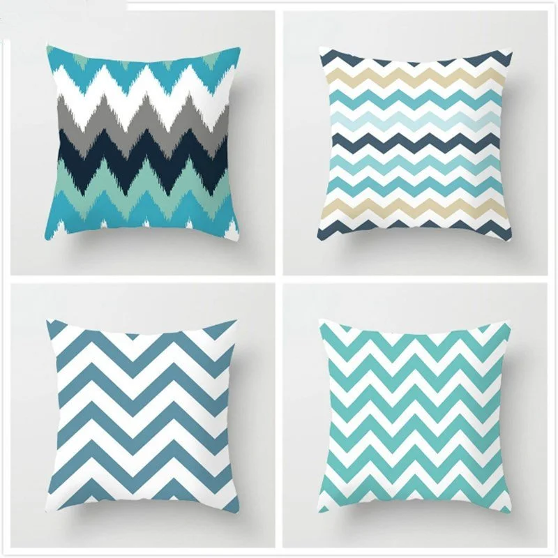 Geometric Wave Pillowcase