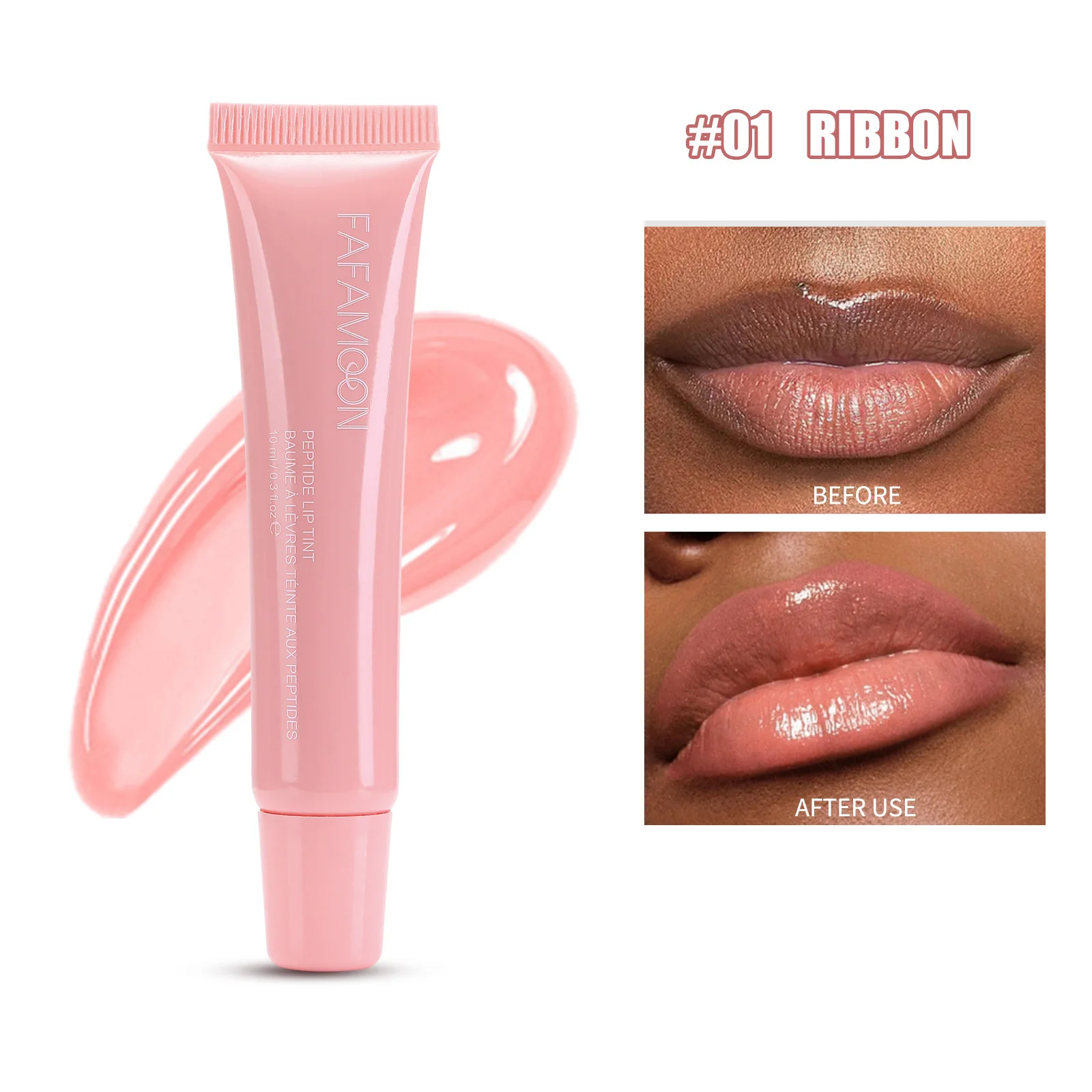 Glossy Mirror Tea Red Waterproof Lip Gloss – 10ml Liquid Lip Lacquer with Crystal‑Clear Shine
