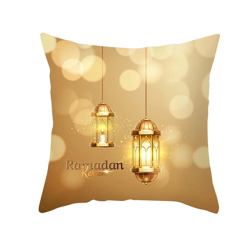 Golden Moon Peach Skin Ethnic Print Pillowcase