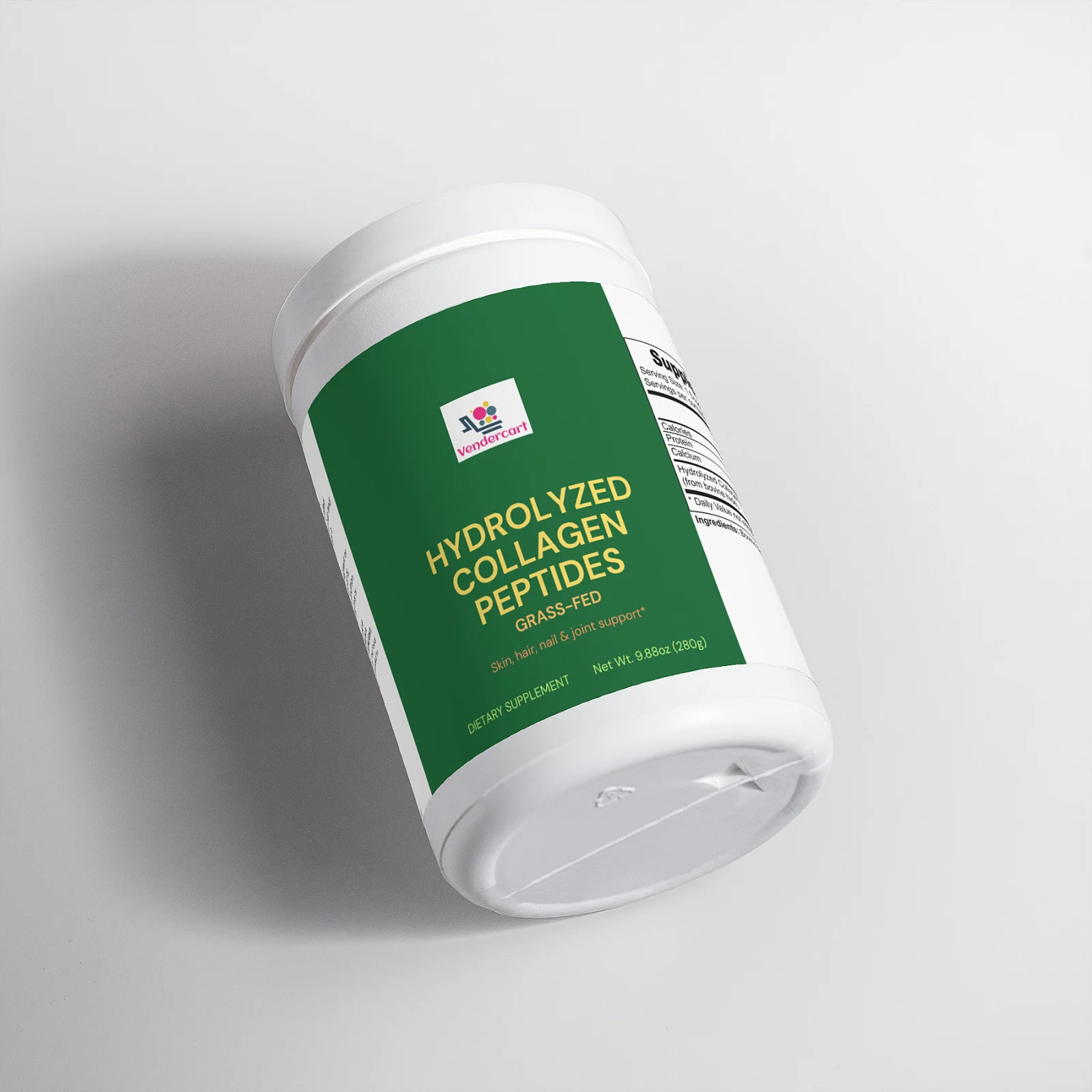 Grass-Fed Hydrolyzed Collagen Peptides Powder for Skin, Hair, Nails & Joint Health - Rich in Amino Acids