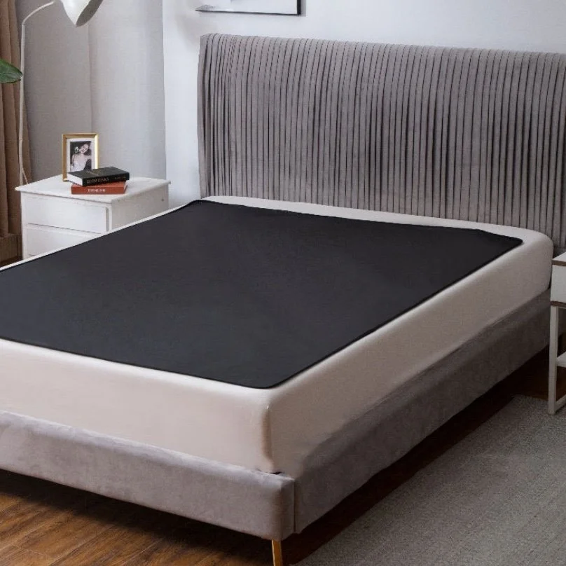 Leather grounding bed mat 140x180 cm with electrostatic earthing