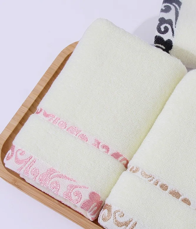 High Quality Pure Cotton Crepe-free Jacquard Xiangyun Thickening Face Towel