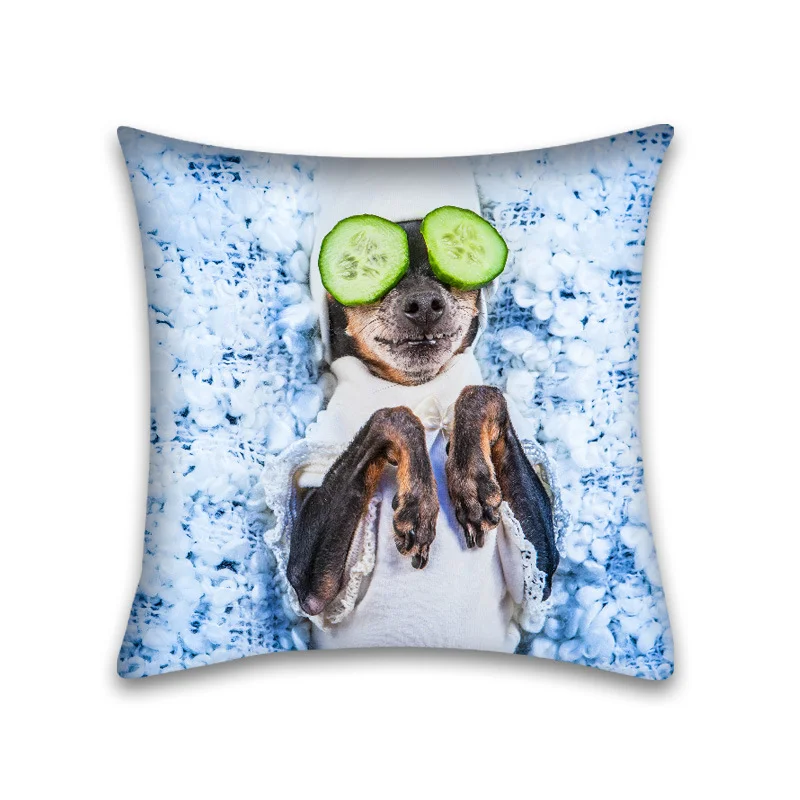 Home Cute Pet Sofa Peach Skin Pillowcase