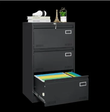 Horizontal File Cabinet with 3 Drawers