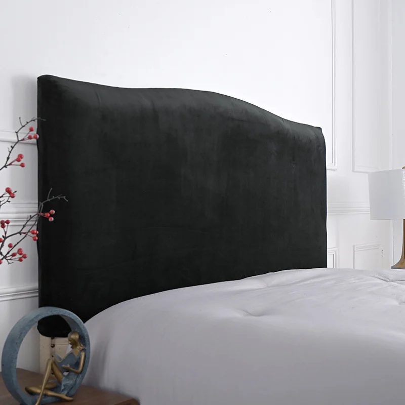 Household Solid Color Elastic Dustproof Bedside Protective Cover