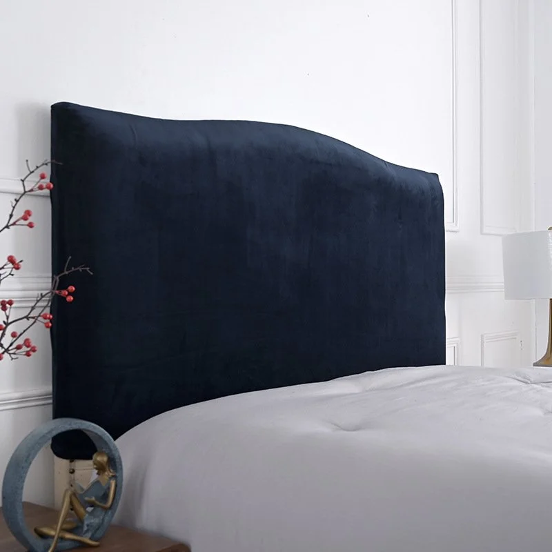Household Solid Color Elastic Dustproof Bedside Protective Cover