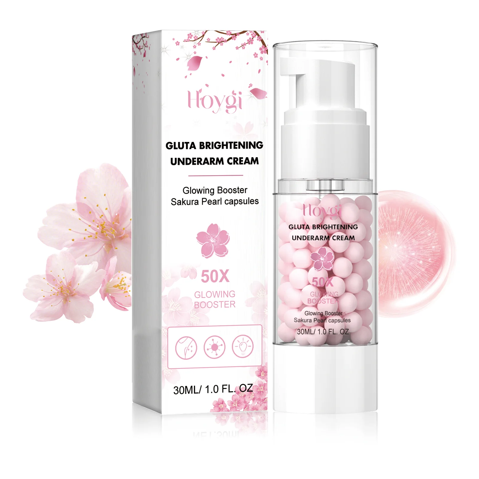 Natural Cherry Blossom & Pearl Extract Underarm Brightening Cream