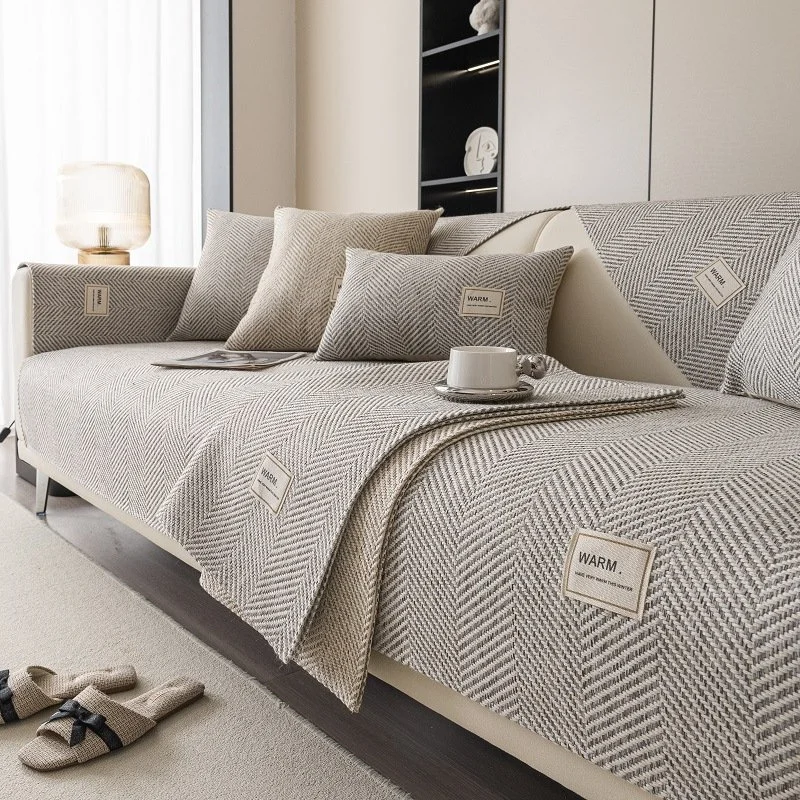 Imitation Cotton and Linen Four Seasons Universal Non-slip Sofa Cover