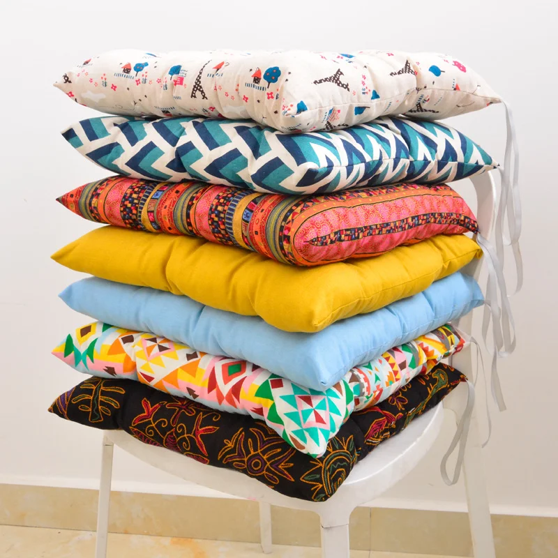 Japanese Style Cotton and Linen Thickened Home Cushion