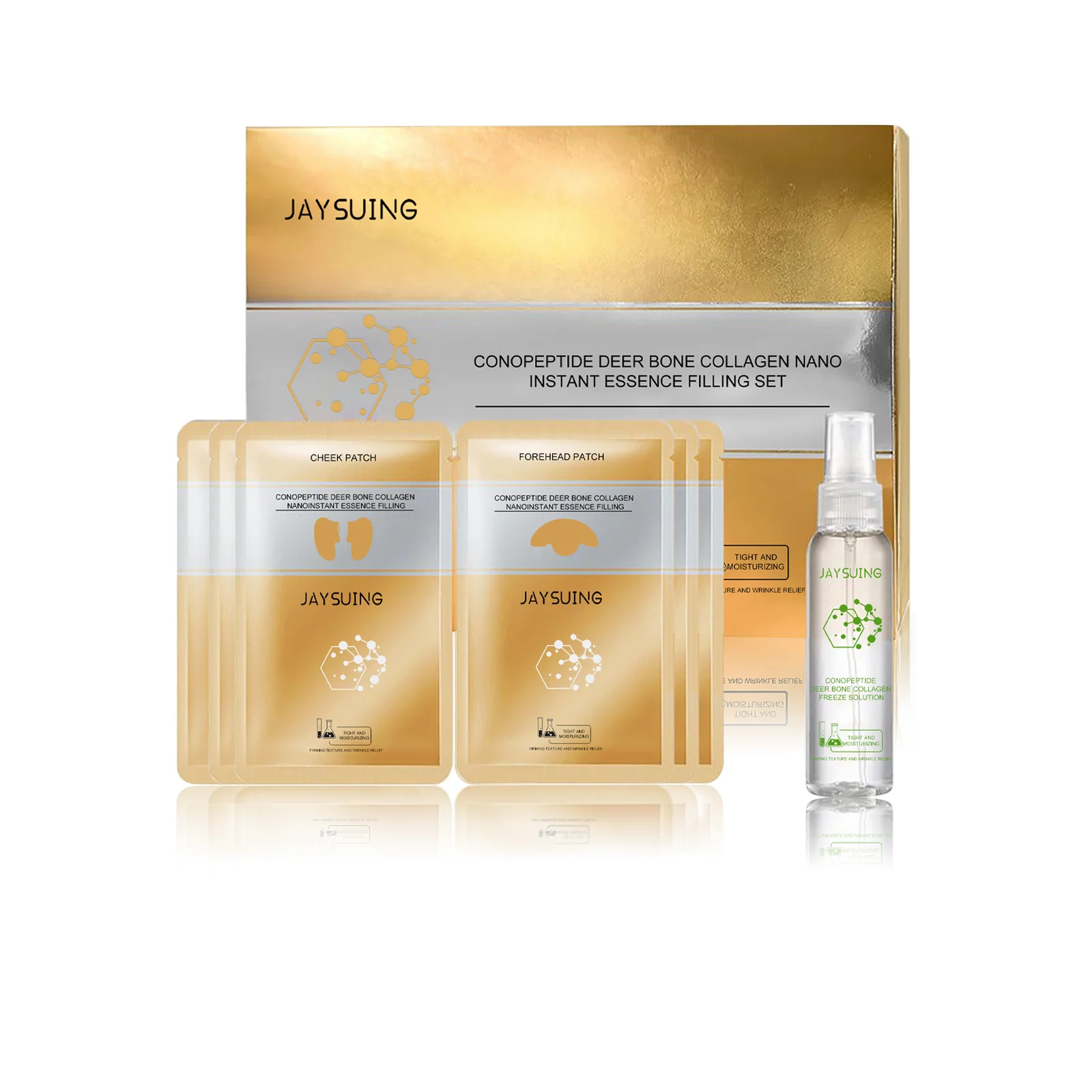 Deer Collagen & Taro Peptide Face Serum Set - Anti-Aging, Moisturizing, and Firming Facial Treatment