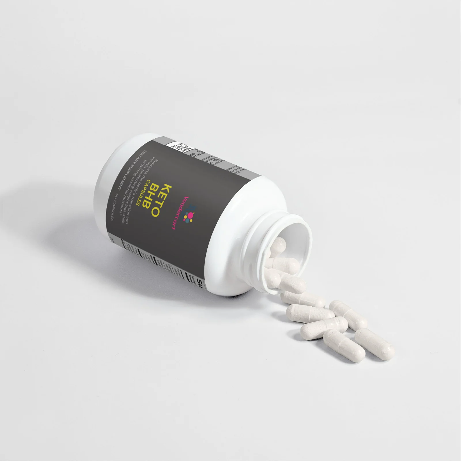 Keto BHB capsules for energy and fat burning support, natural ketogenic supplement