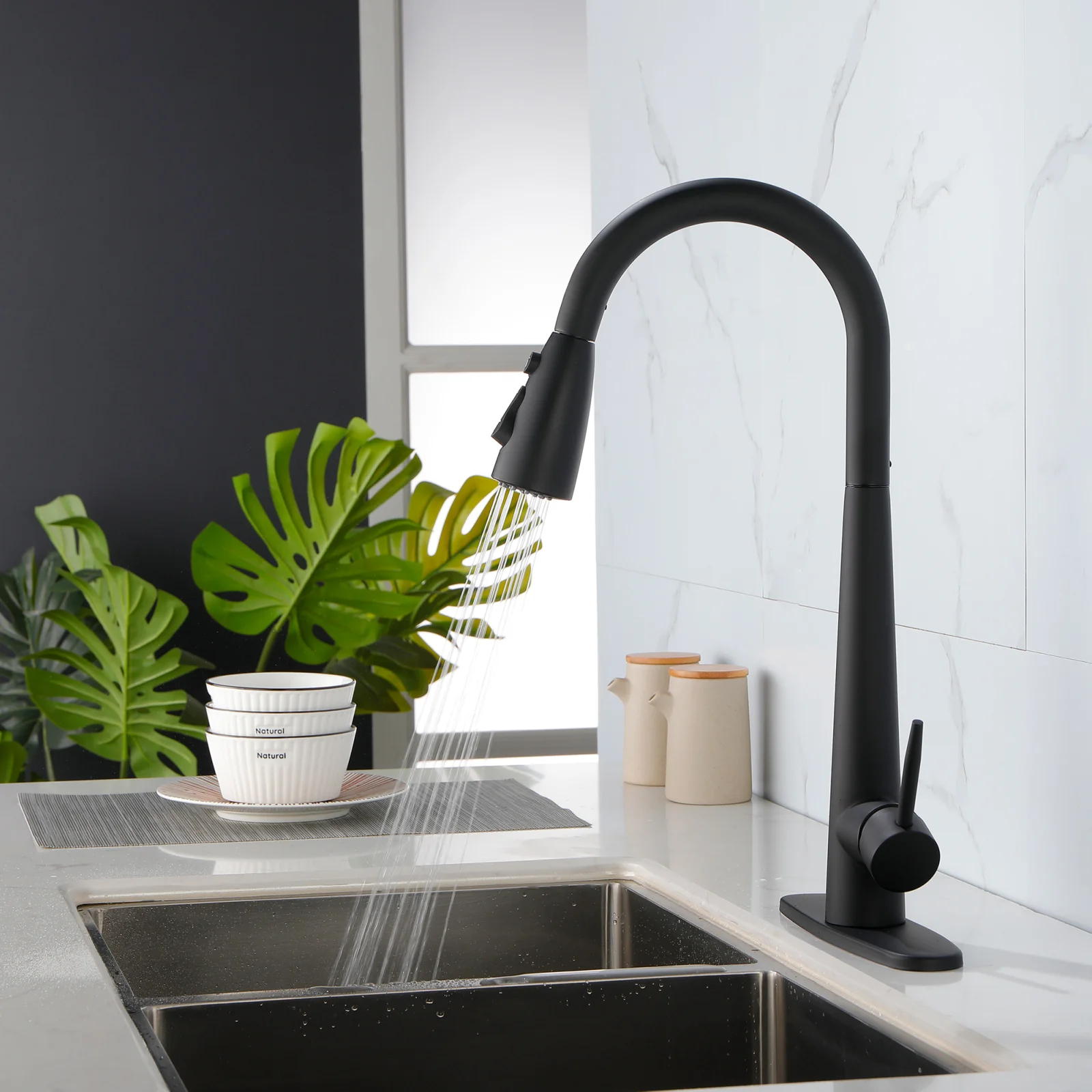 Kitchen Faucet with Pull-down Spray