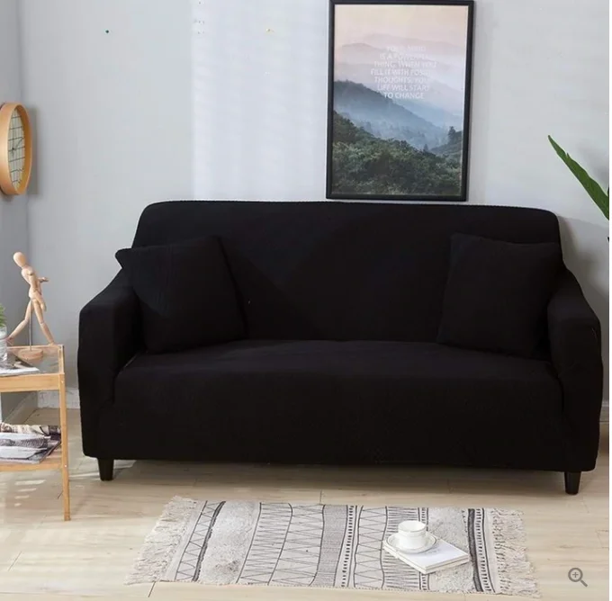 Knitted Polar Fleece Thickened Stretch Single and Double Three-seat Sofa Cover All-inclusive Cushion
