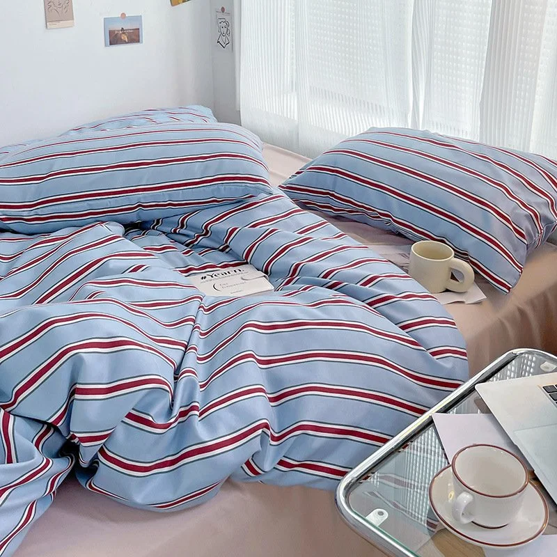 Korean Ins Modern Minimalist Duvet Cover Three or Four Piece Suit