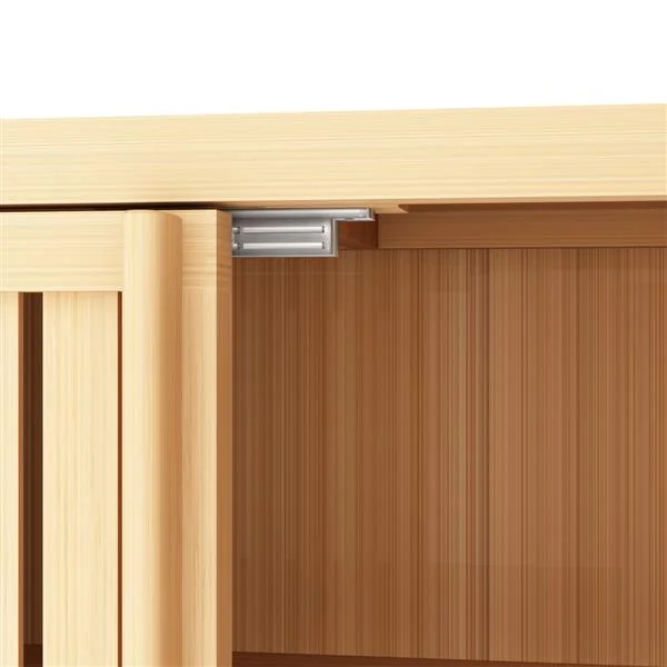 Large Capacity Bamboo Storage Cabinet
