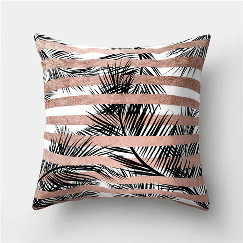 Leather Velvet Pillowcase Sofa Cushion Cover
