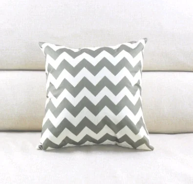 Linen Striped Hug Pillowcase Wave Pattern Cushion Bag