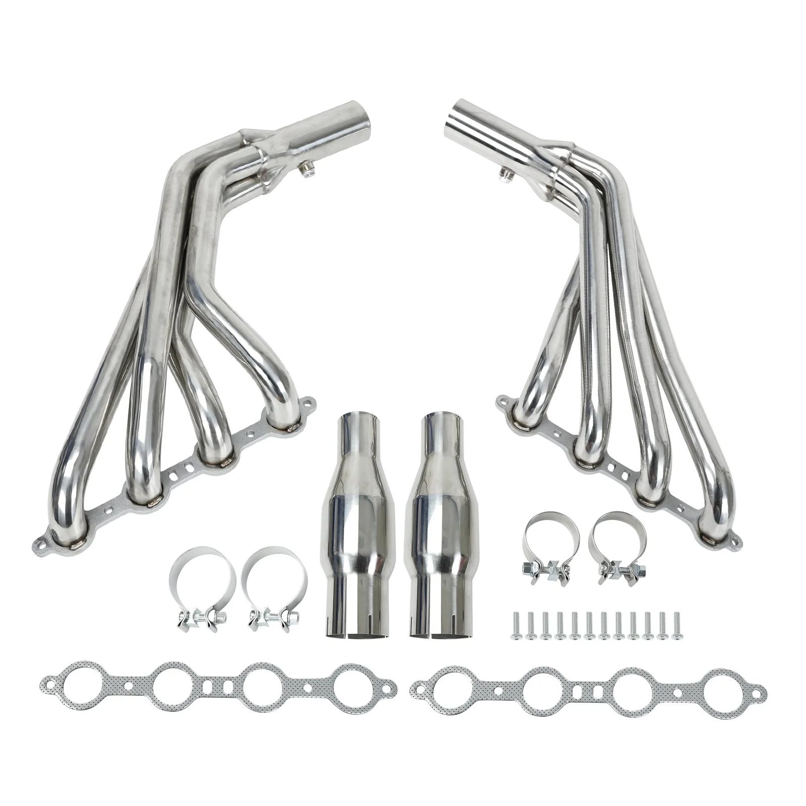 Long Tube Stainless Header Exhaust Manifold for 2010-2014 Chevy Camaro SS LS3 6.2L V8