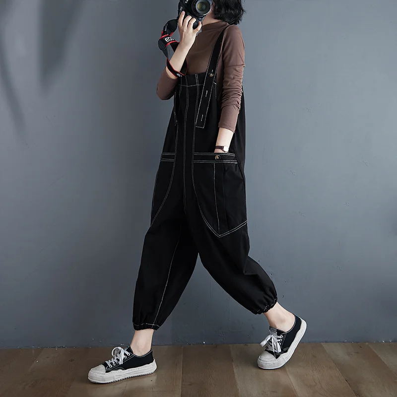 Loose Plus Size Fat Mm Overalls
