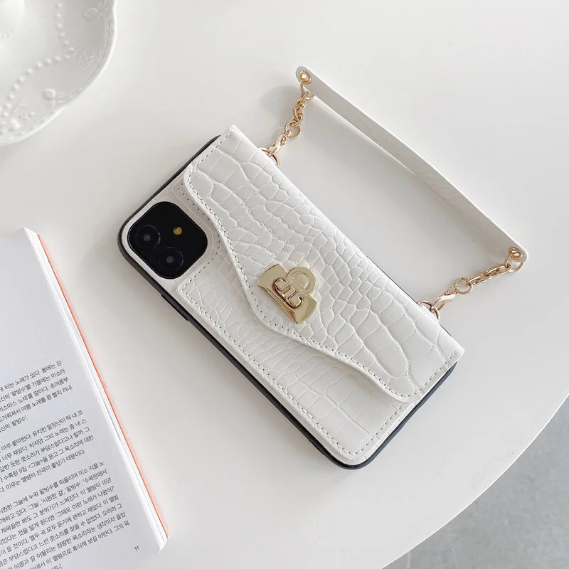 Luxury Pattern Portable Phone Case with Lanyard