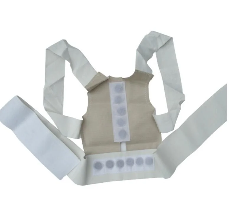 Posture Corrector Belt with Magnetic Therapy for Shaping and Orthopedic Support Acrylic Fabric