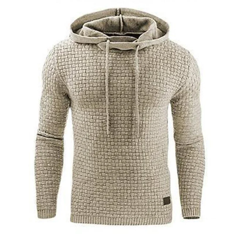 Men's hoodie with soft cotton‑polyester blend, classic pullover style